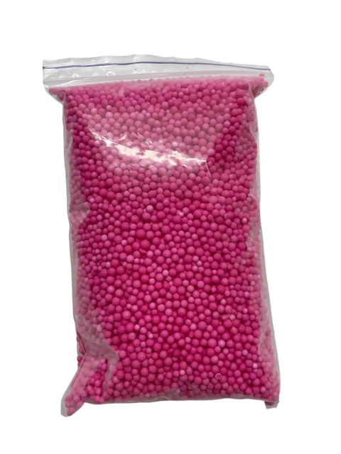 Пінопластові кульки 2-3 мм (Малинові) 1л