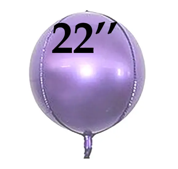 Фольга 3D сфера Светло-Фиолетовый (22") Китай