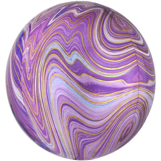 Фольга 3Д сфера 16" агат Фиолетовый Anagram