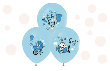 Повітряні кульки "Baby boy" (ТМ "Твоя Забава") (50 шт)