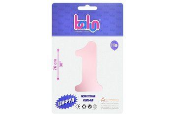 Цифра 1 "Balun" Pink Sugar 30" (76см)