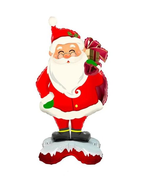 Стояча фольгована фігура "Санта з подарунком" в інд. уп." Китай