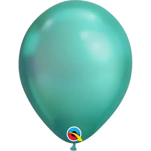 Воздушные шарики Qualatex Хром 7" (18 см) зеленый (Green)