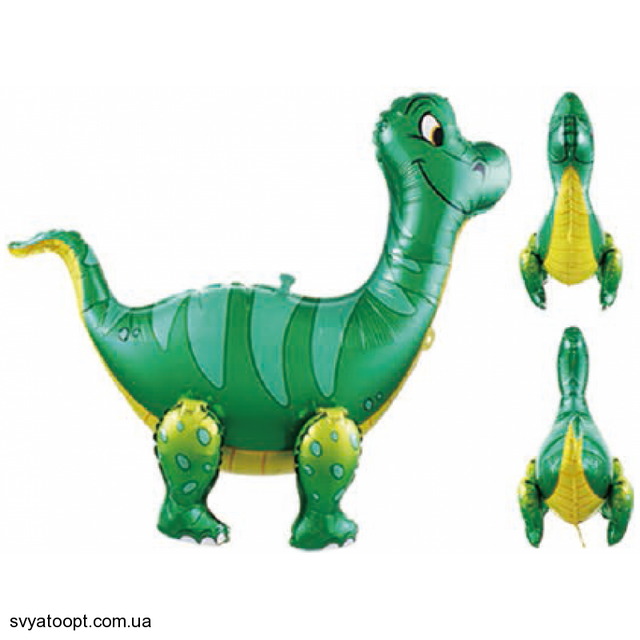Фольгована фігура Динозавр Green (Китай) (в індив. упаковці)