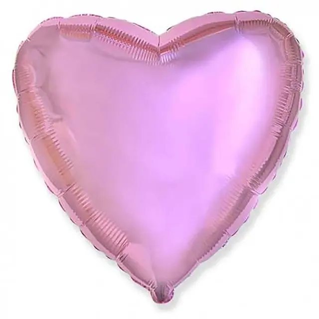 Фольга Flexmetal серце 18" рожеве металік