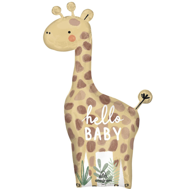 Фольгированная фигура большая Жираф Jungle baby Anagram