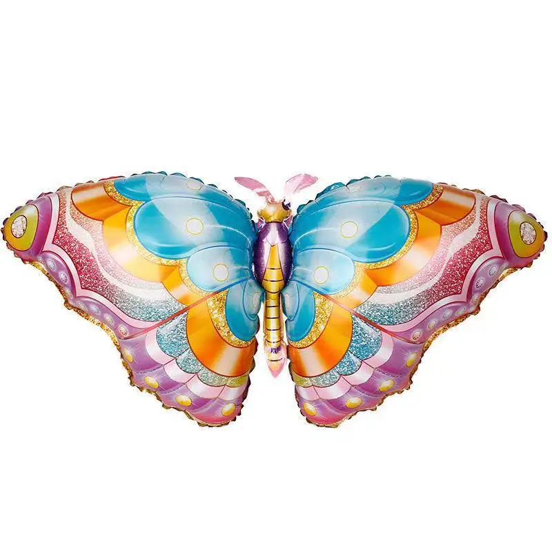 Фольгована фігура Метелик кольоровий 85х45 см(Китай) (в індив. упаковці