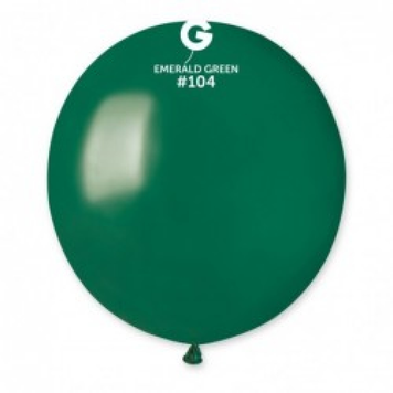Шары Gemar 19" БЕЗ ПОЛОС G150/104 (Смарагдово-зеленый) (1 шт)