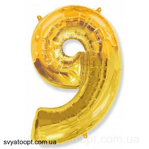 Фольга золото цифра 9 (Китай)