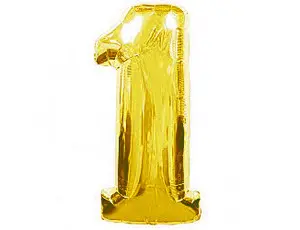 Фольга золото цифра 1 (Flexmetal) (в Инд.уп)