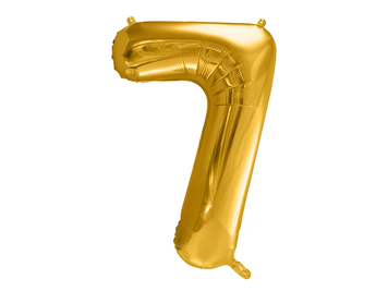Фольгированная цифра 7 Золото PartyDeco