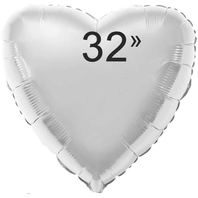 Фольга Flexmetal серце 32" металік Срібло