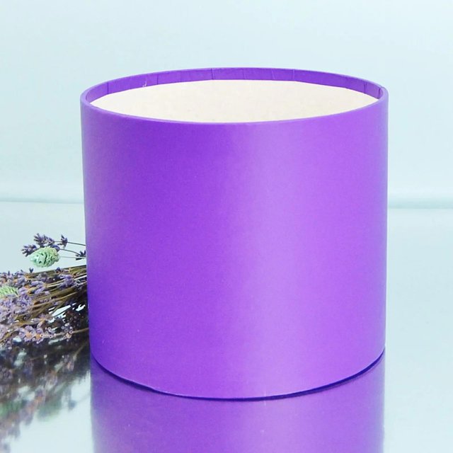 Капелюшна коробка Фіолетова (Середня D18)