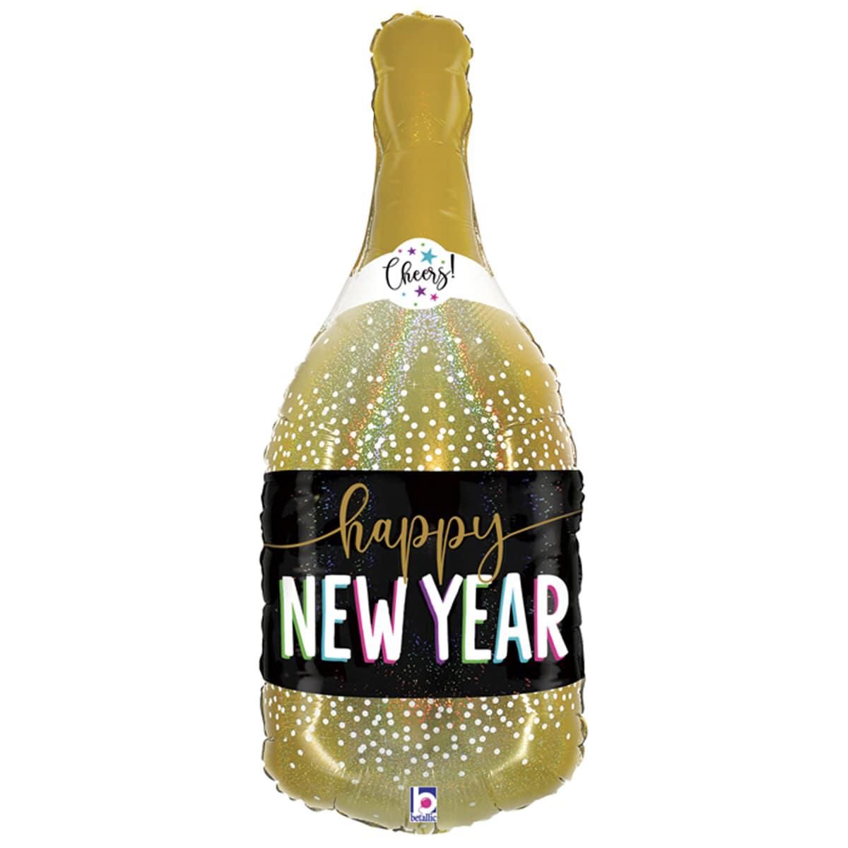 Фольгована фігура велика Новорічне Шампанське (Grabo)