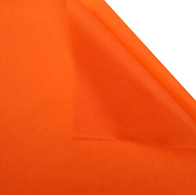 Бумага тишью Оранжевый(10 штук)