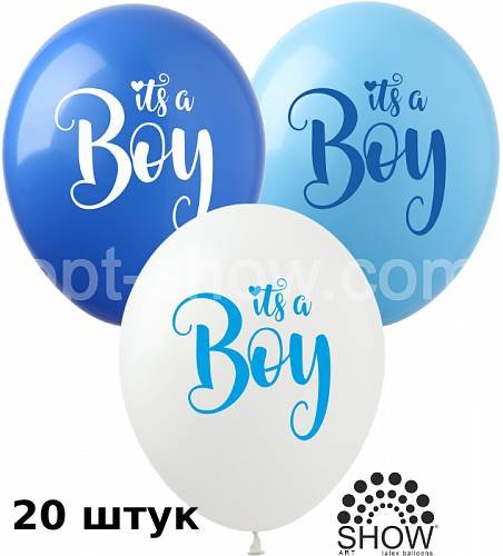 Кульки ТМ Show (1 ст.) 12" (It`s a boy асорті) (20 шт.)