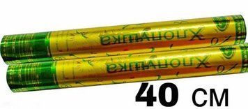 Хлопавка пневматична 40 см (Party Popper зелено золота)