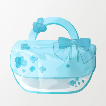 Подарунковий пакет-зіп із застібкою "Блакитна сумочка" 29х18.5 см (1 штука)