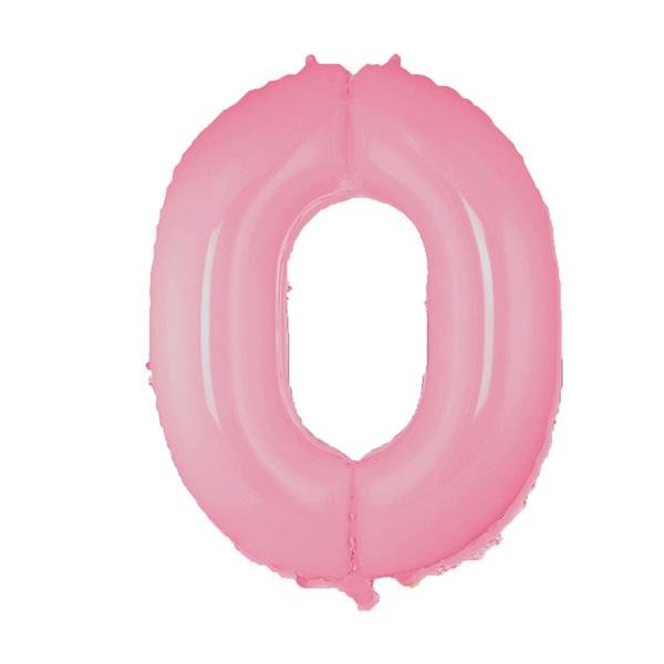 Фольга рожева пастель цифра 0 (Flexmetal) (в Інд.уп)